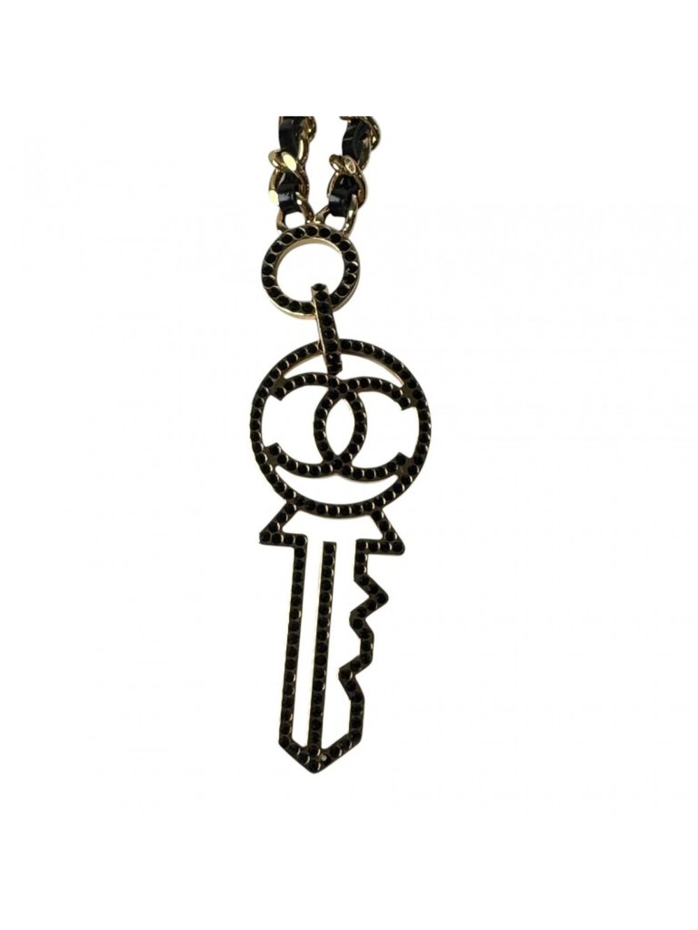 Chanel CC Logo Key Motif Necklace